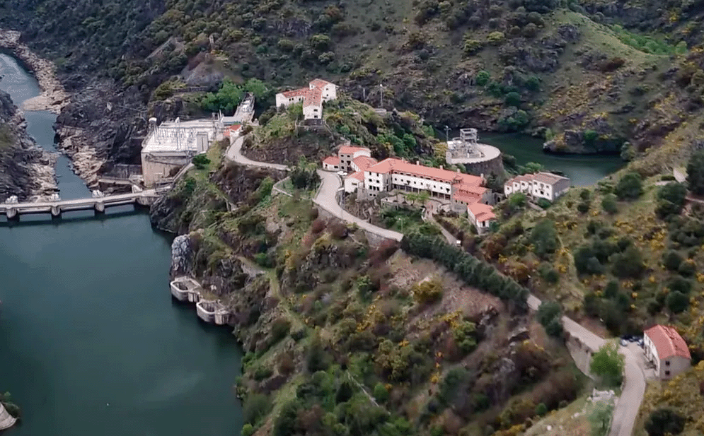 Village of Salto de Castro on the Duoro River at the border of Spain and Portugol