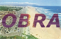 The initials O-B-R-A appear over a photo of the coast at Ocean Beach