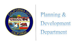 A Seal on the left. On the right it says Planning and Development Department.