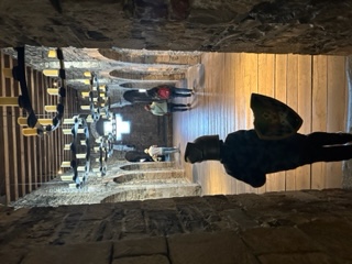 looking up at castle