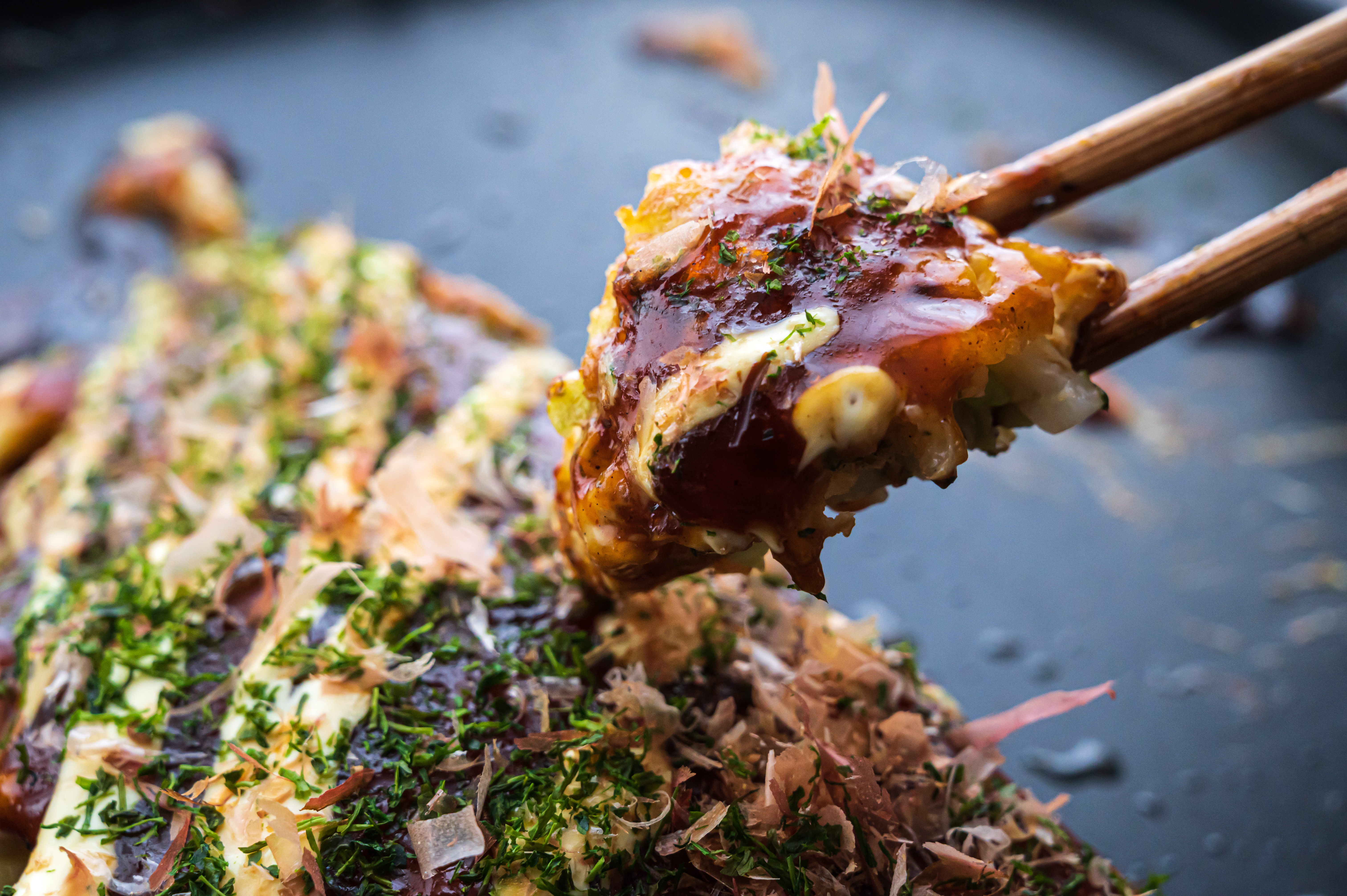 Kansai-style Okonomiyaki